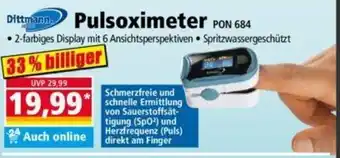 Norma Dittmann Pulsoximeter PON 684 Angebot