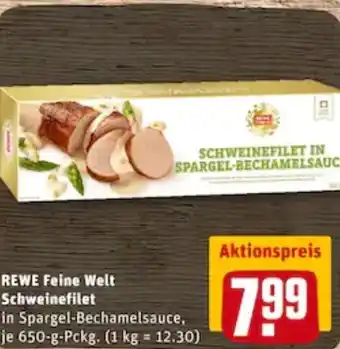 REWE City Rewe Fiener Welt Schweinefilet 650g Angebot