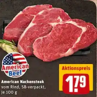 REWE City American Nackensteak 100g Angebot