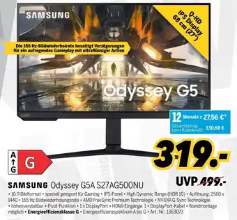 MEDIMAX Samsung Odyssey G5A S27AG500NU Angebot