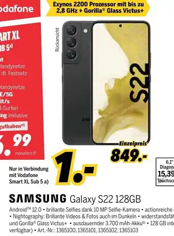 MEDIMAX Samsung Galaxy S22 128GB Angebot