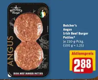 REWE City Butcher's Angus Irish Beef Burger Patties 230g Angebot