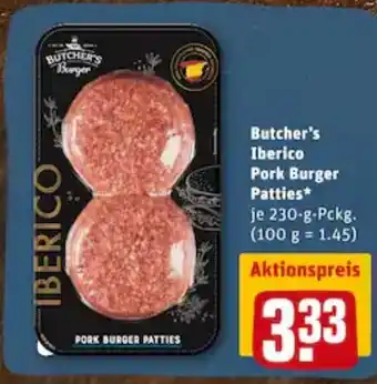 REWE City Butcher's Iberico Pork Burger Patties 230g Angebot