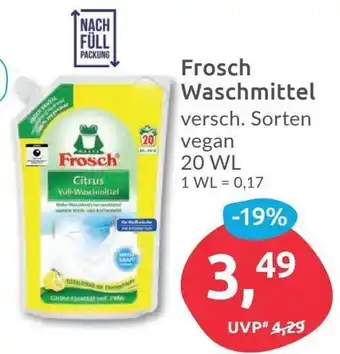 Budni Frosch Waschmittel 20 WL Angebot