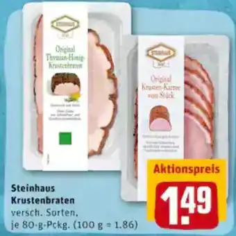 REWE City Steinhaus Krustenbraten 80g Angebot