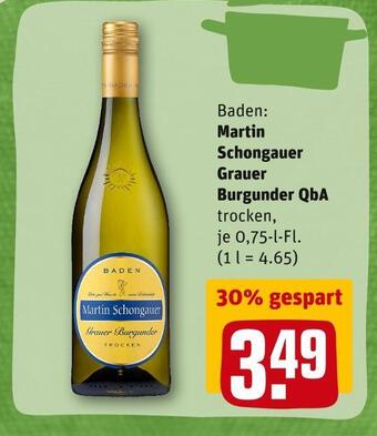 REWE Martin schongauer grauer burgunder qba Angebot