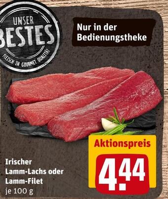 REWE Irischer lamm-lachs oder lamm-filet Angebot