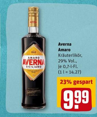 REWE Averna amaro kräuterlikör Angebot