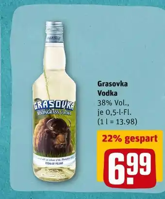 REWE Grasovka vodka Angebot