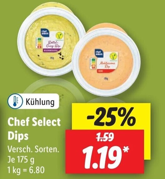 Chef Select Dips 175g Angebot bei Lidl