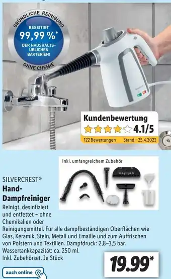 Lidl SILVERCREST* Hand-Dampfreiniger Angebot