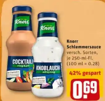 REWE City Knorr Schlemmersauce 250ml Angebot