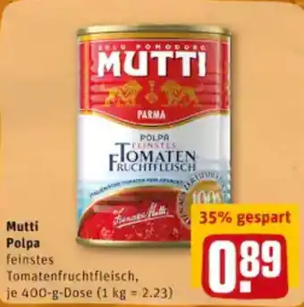 REWE City Mutti Polpa 400g Angebot