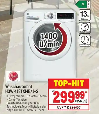 METRO Hoover waschautomat h3w 413txme/1-s Angebot