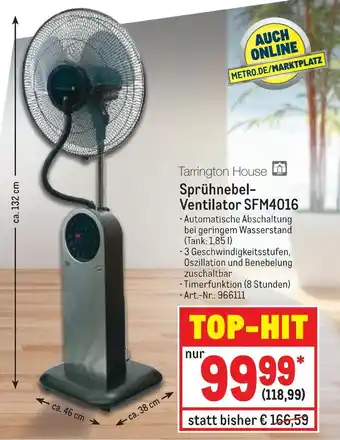 METRO Tarrington house sprühnebel-ventilator sfm4016 Angebot