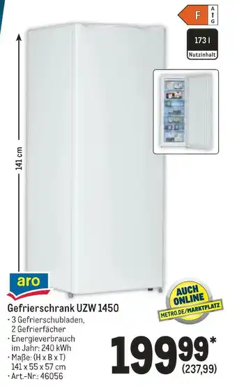 METRO Aro gefrierschrank uzw 1450 Angebot