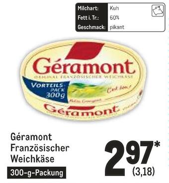 METRO Géramont französischer weichkäse Angebot