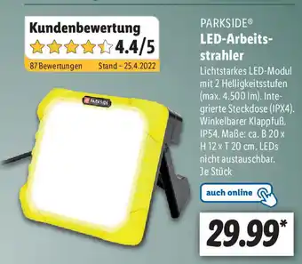 Lidl Parkside LED-Arbeitsstrahler Angebot