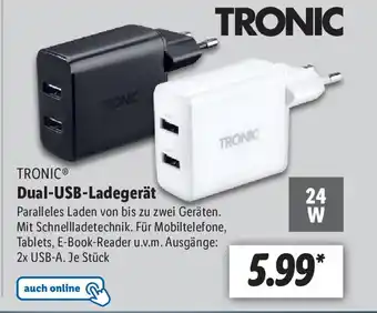 Lidl Tronic Dual-USB-Ladegerat Angebot