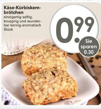 WEZ Käse Kürbiskernbrötchen Angebot