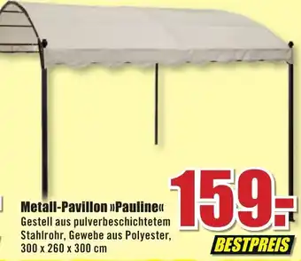 B1 Discount Baumarkt Metall Pavillon Pauline Angebot