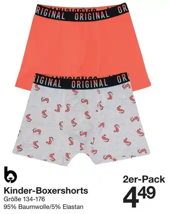 Zeeman Kinder Boxershorts 2er Pack Größe 134-176 Angebot