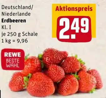 REWE Erdbeeren 250 g Schale Angebot