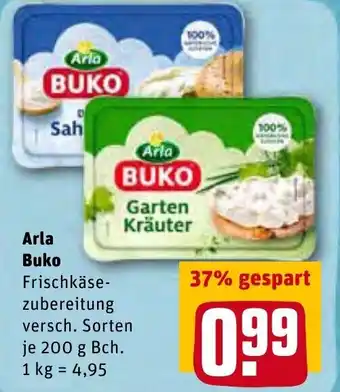 REWE Kaufpark Arla Buko 200 g Bch. Angebot