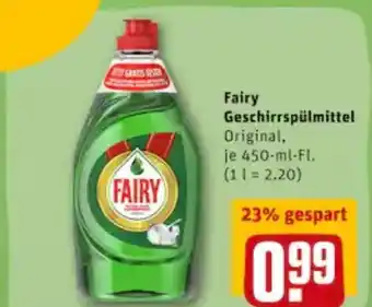 REWE City Fairy Geschirrspülmittel 450ml Angebot