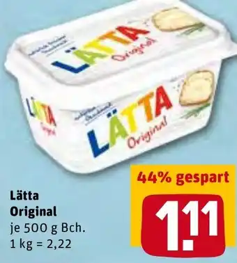 REWE Kaufpark Lätta Original 500 g Bch. Angebot