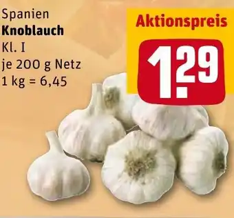 REWE Kaufpark Spanien Knoblauch 200 g Netz Angebot