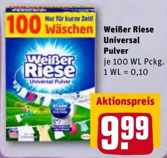 REWE Weißer Riese Universal Pulver 100 WL Pckg. Angebot