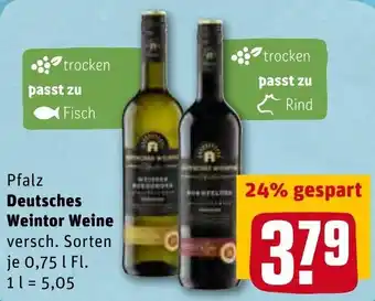 REWE Kaufpark Deutsches Weintor Weine 0,75 L Angebot