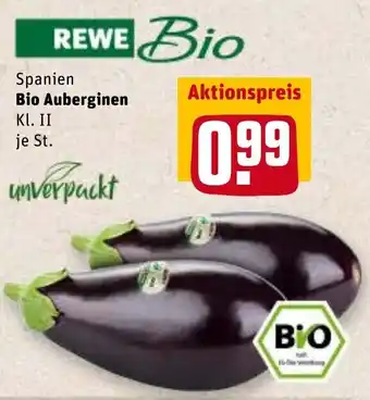 REWE Center Bio Auberginen Angebot