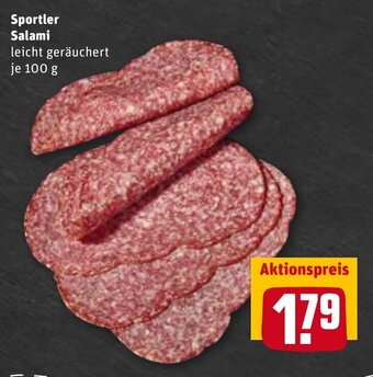 REWE Center Sportler Salami 100 g Angebot