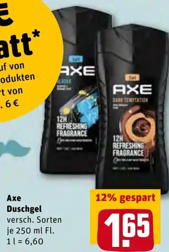 REWE Center Axe Duschgel 250 ml Angebot