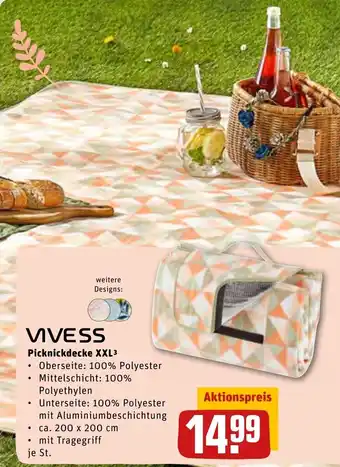 REWE Center Vivess Picknickdecke XXL Angebot