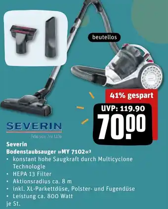 REWE Center Severin Bodenstaubsauger MY 7102 Angebot