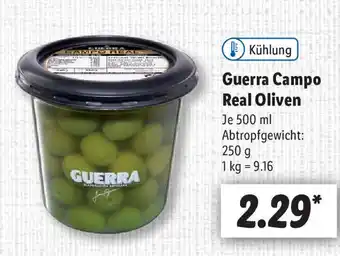 Lidl Guerra Campo Real Oliven 500 ml Angebot