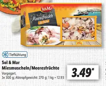 Lidl Sol & Mar Miesmuscheln/Meeresfruchte 300g Angebot