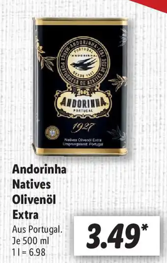 Lidl Andorinha Natives Olivenol Extra 500 ml Angebot