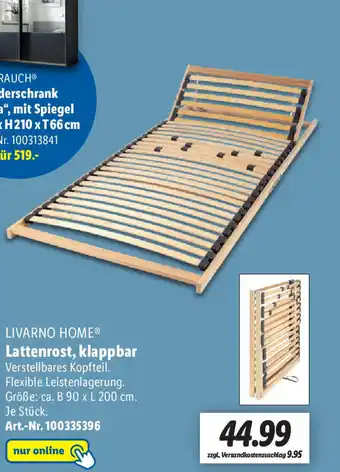 Lidl LIVARNO Home* Lattenrost, klappbar Angebot