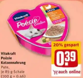 REWE City Vitakraft Poésie Katzennahrung 85g Angebot