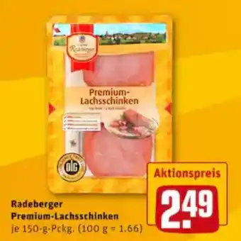 REWE City Radeberger Premium Lachsschinken 150g Angebot