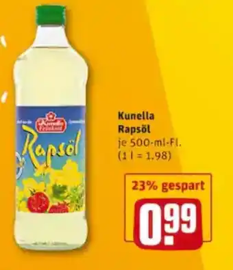 REWE City Kunella Rapsöl 500ml Angebot