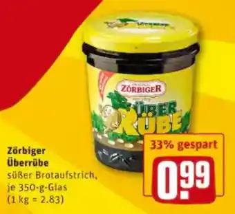 REWE City Zörbiger überrübe 350g Angebot