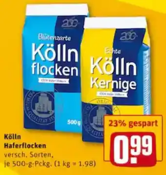 REWE City Kölln Haferflocken 500g Angebot