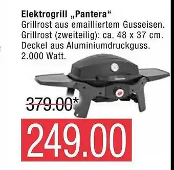 Marktkauf Elektrogrill „pantera” Angebot