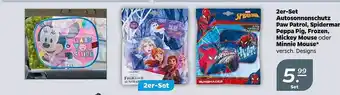 NETTO 2er-set Autosonnenschutz Paw Patrol, Spiderman, Peppa Pig, Frozen, Mickey Mouse Oder Minnie Mouse Angebot