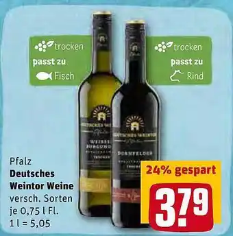 REWE Deutsches Weintor Weine Angebot